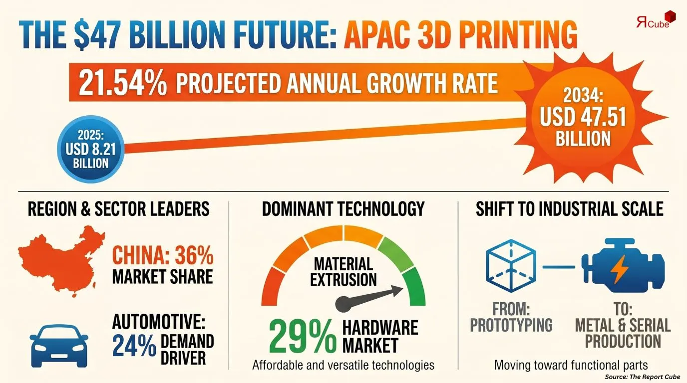 Asia Pacific 3D Printing Market Report