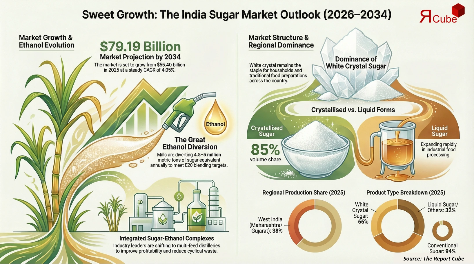 India Sugar Market Report and Forecast 2026-2034
