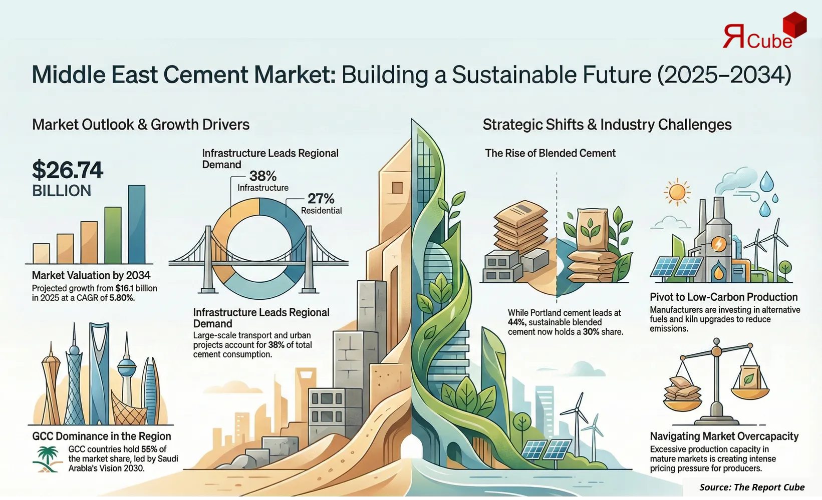Middle East Cement Market Report and Forecast 2026-2034
