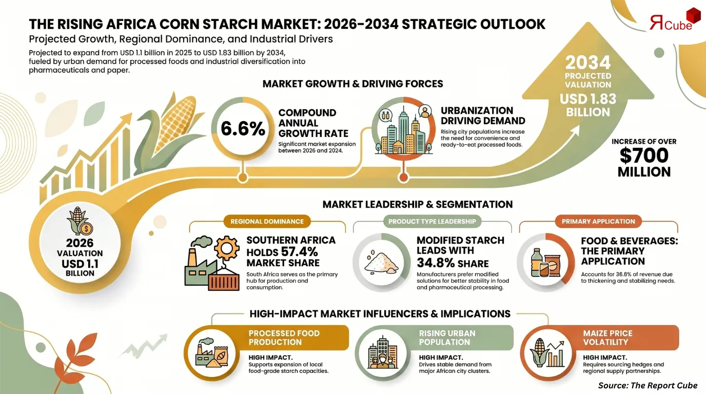 Africa Corn Starch Market Report and Forecast 2026-2034