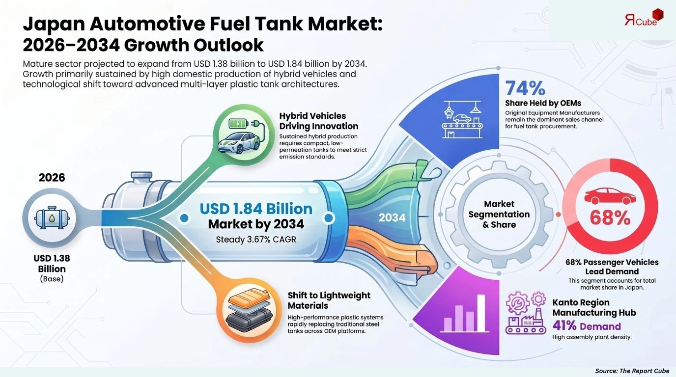 Japan Automotive Fuel Tank Market Size, Share, Trends & Forecast 2026-2034