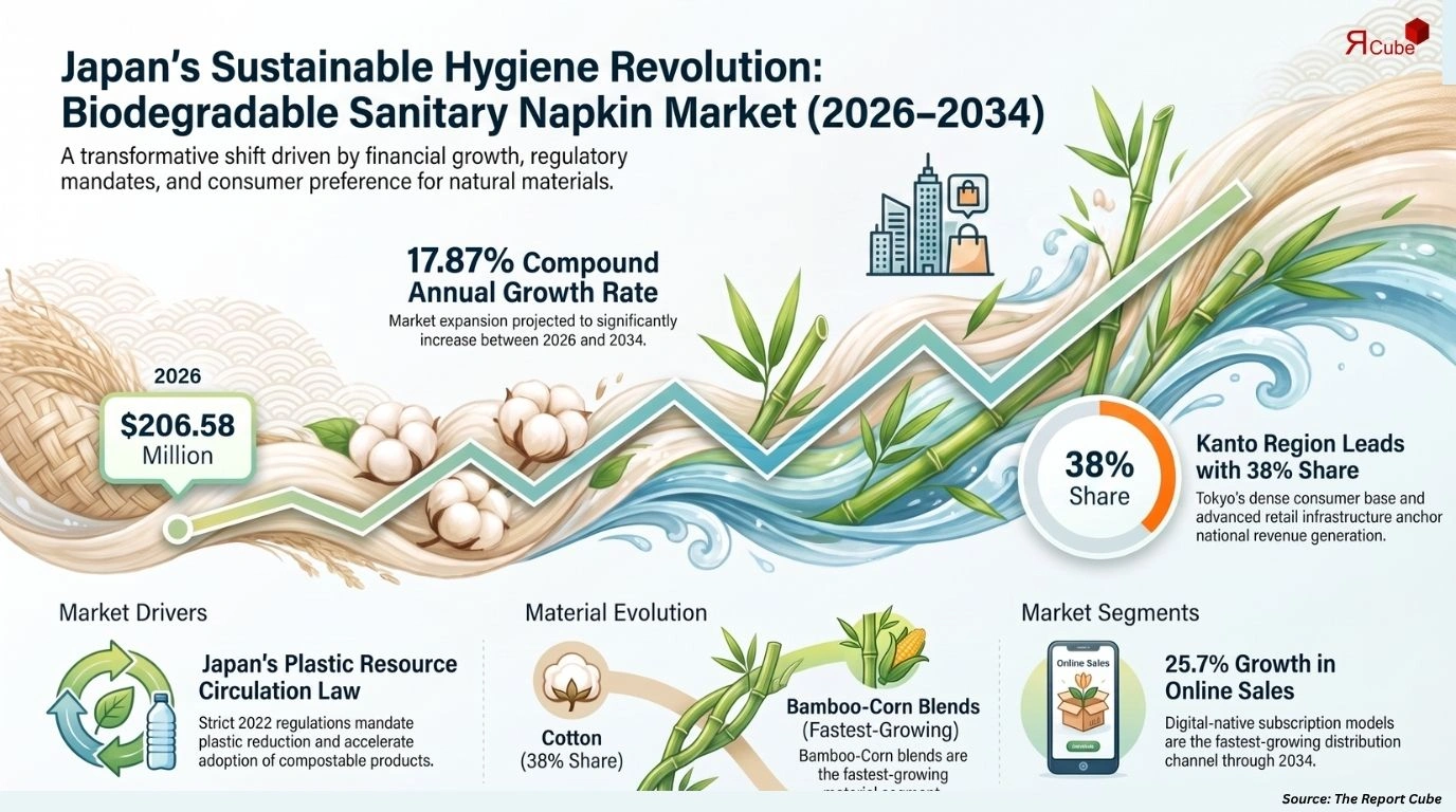 Japan Biodegradable Sanitary Napkins Market Report and Forecast 2026-2034