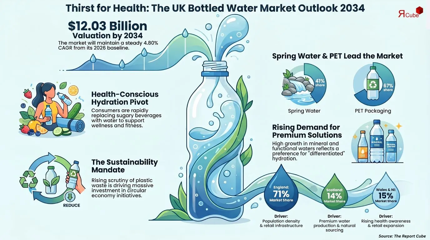 UK Bottled Water Market Report and Forecast 2026-2034