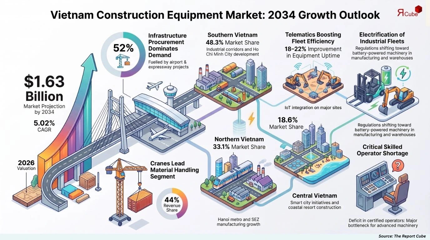 Vietnam Construction Equipment Market Report and Forecast 2026-2034