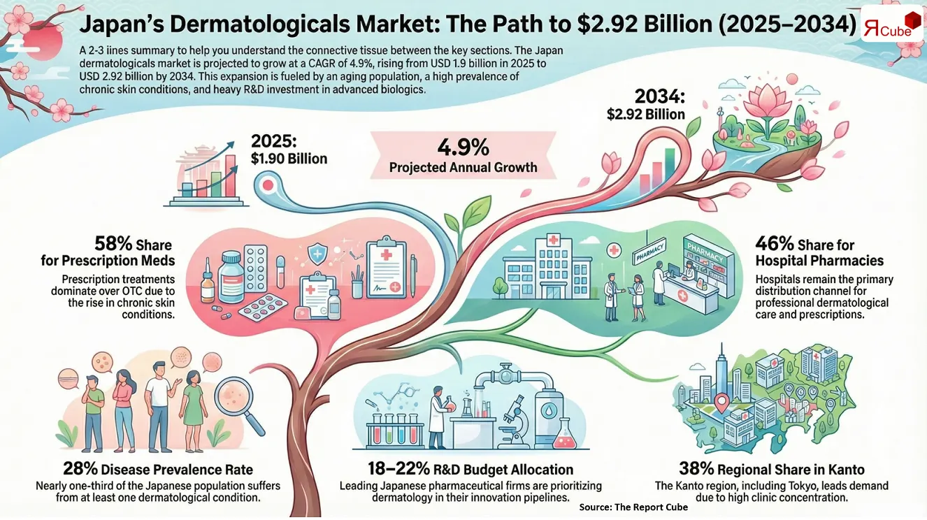 Japan Dermatologicals Market Report and Forecast 2026-2034