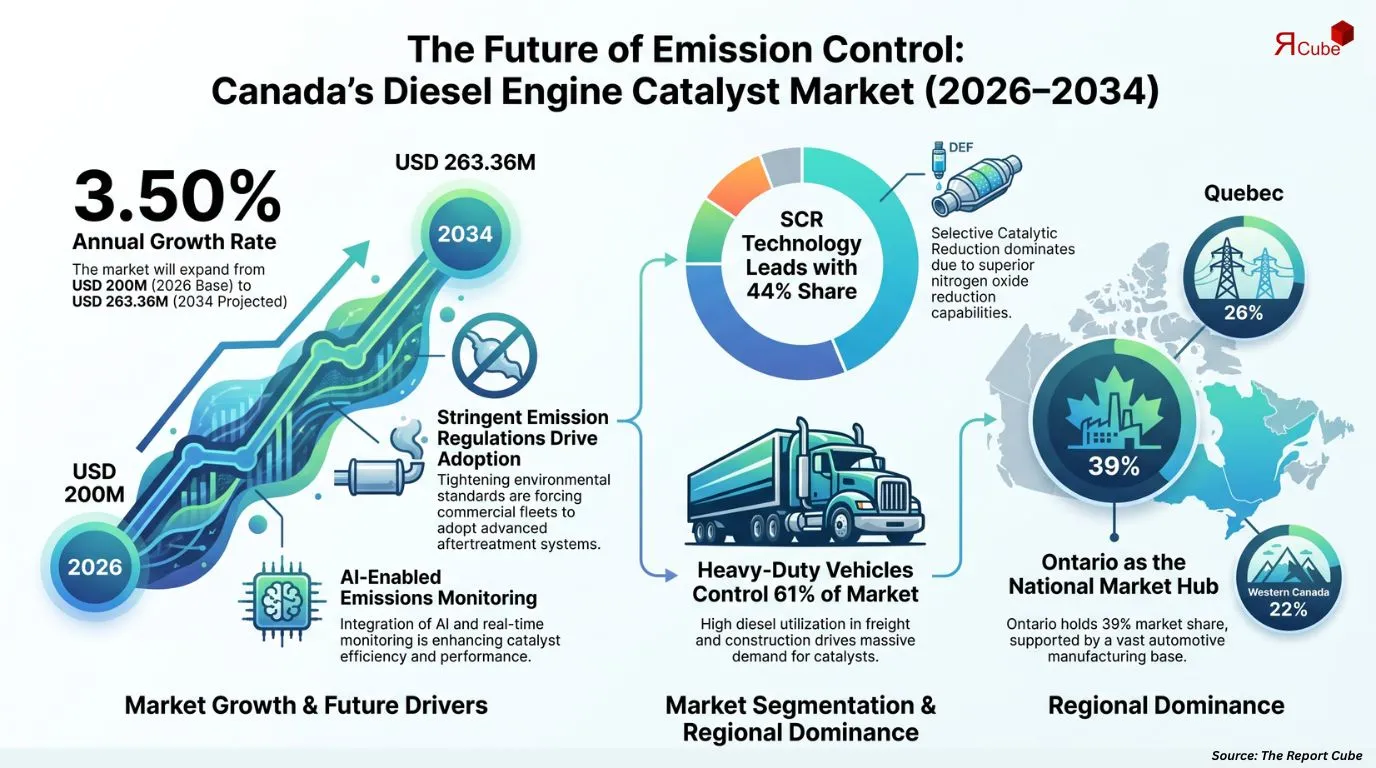 Canada Diesel Engine Catalyst Market Report and Forecast 2026-2034