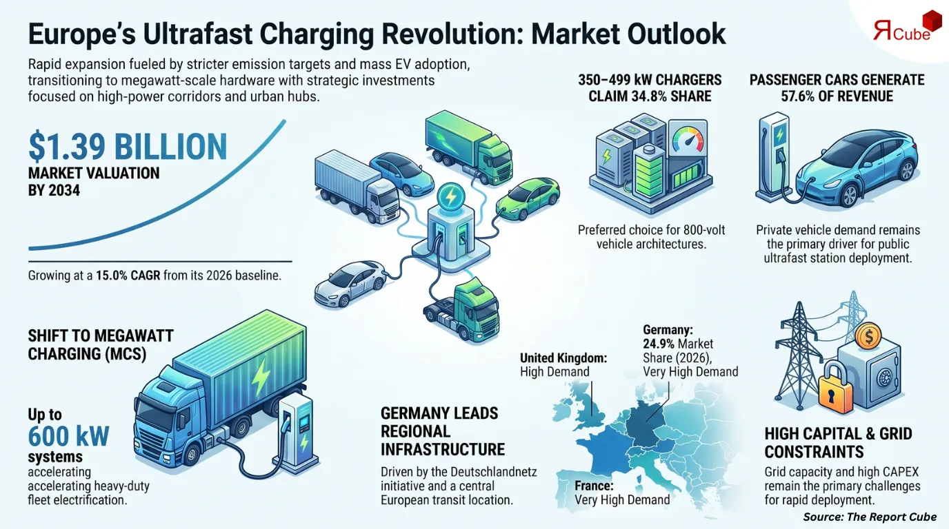 Europe Ultrafast Charging Market Report and Forecast 2026-2034
