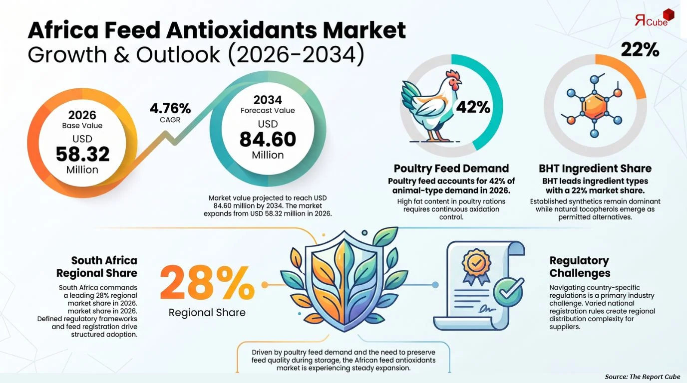 Africa Feed Antioxidants Market Size, Share, Trends & Forecast 2026-2034