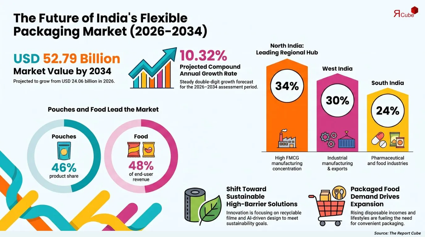India Flexible Packaging Market Report and Forecast 2026-2034