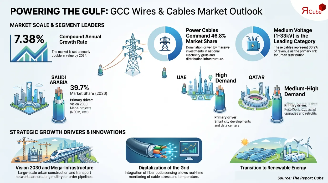GCC Wires and Cables Market Report and Forecast 2026-2034