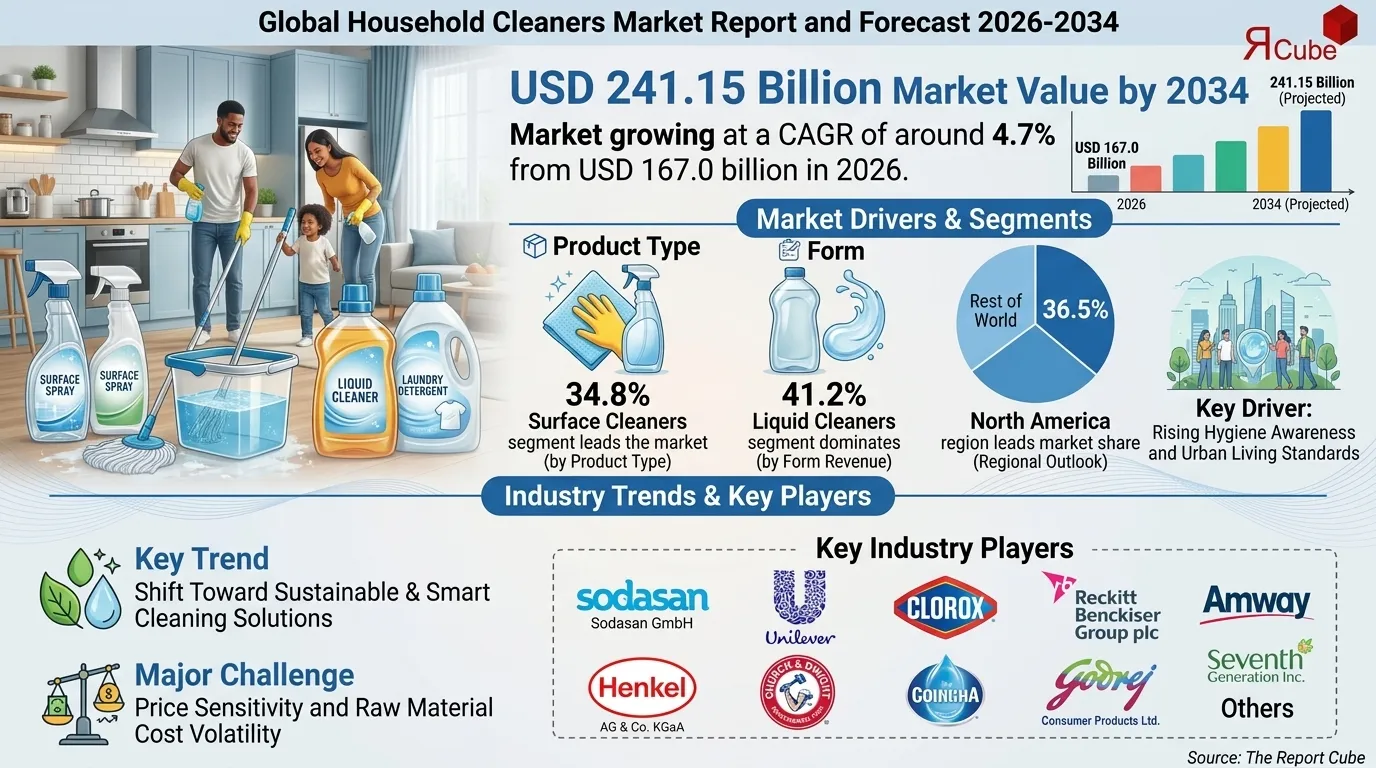 Household Cleaners Market Demand Surge, Revenue Growth, and Leading Segment
