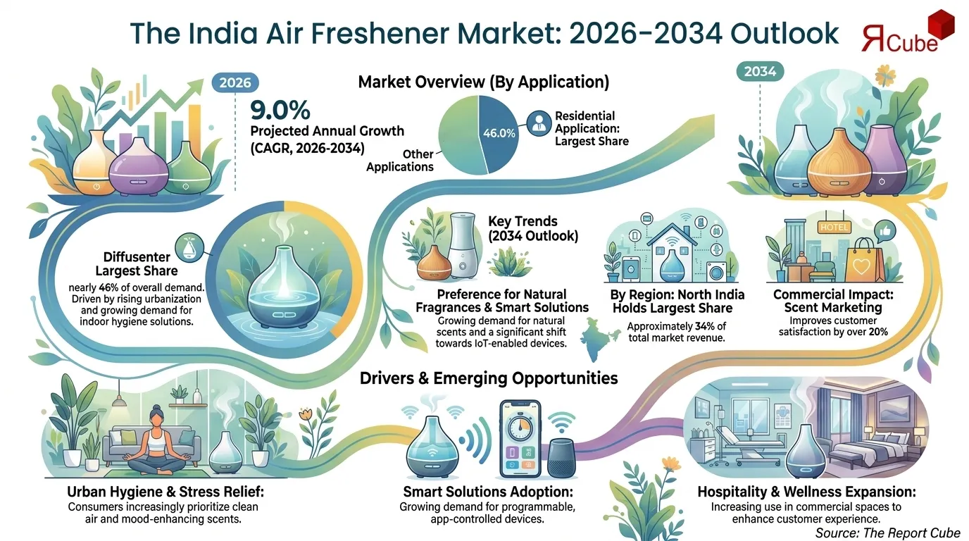 India Air Freshener Market Trend, Growth, Share & Size By 2034