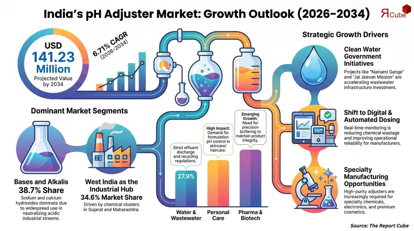India pH Adjuster Market Report and Forecast 2026-2034