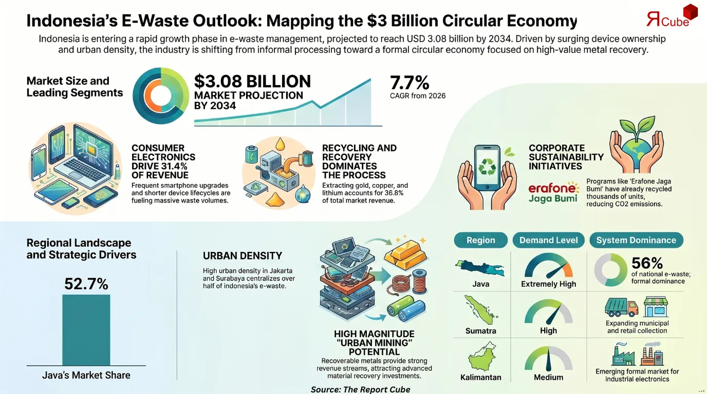 Indonesia E-Waste Management Market Report and Forecast 2026-2034
