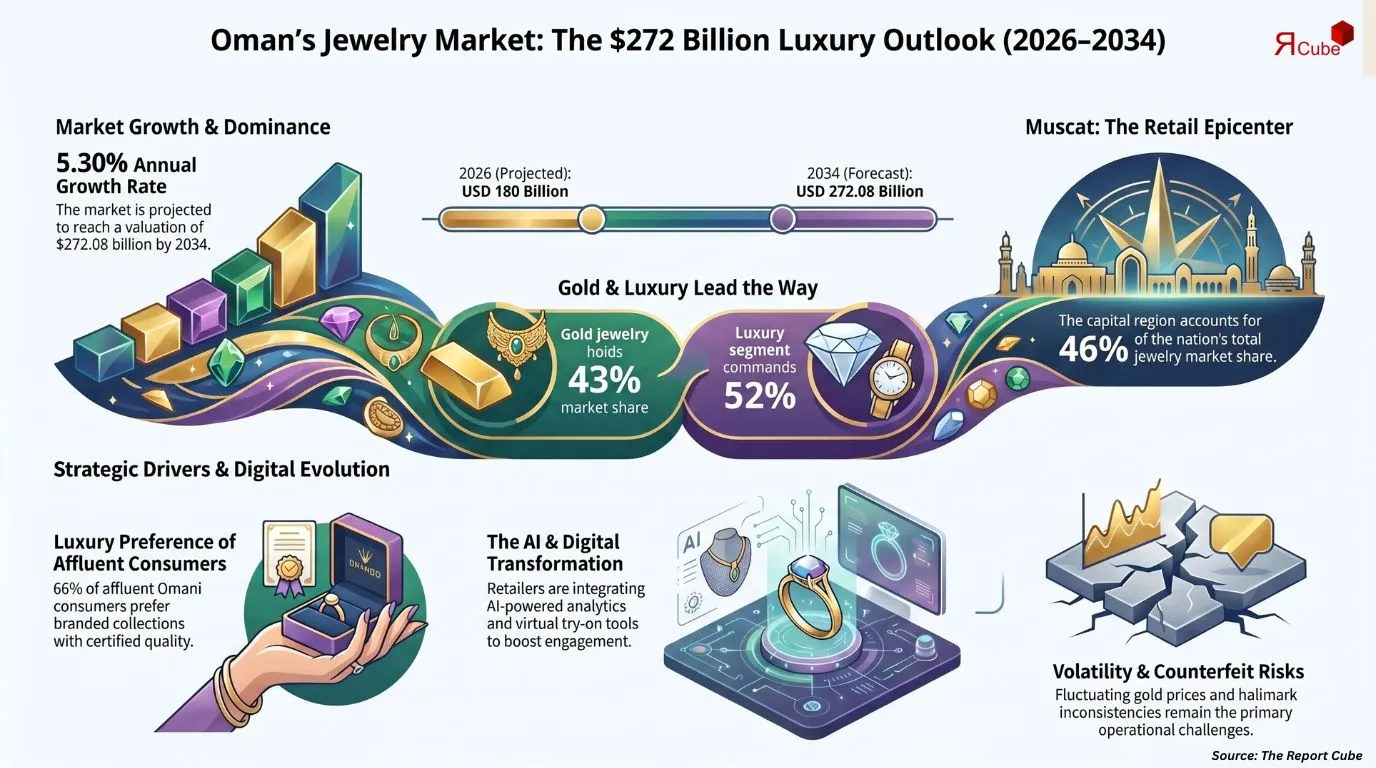 Oman Jewelry Market Report and Forecast 2026-2034