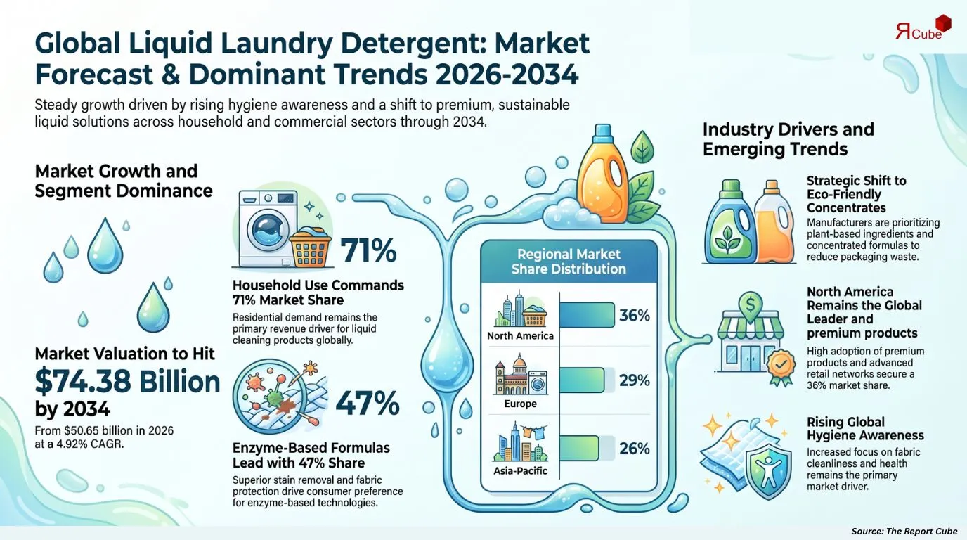 Global Liquid Laundry Detergent Market Report and Forecast 2026-2034