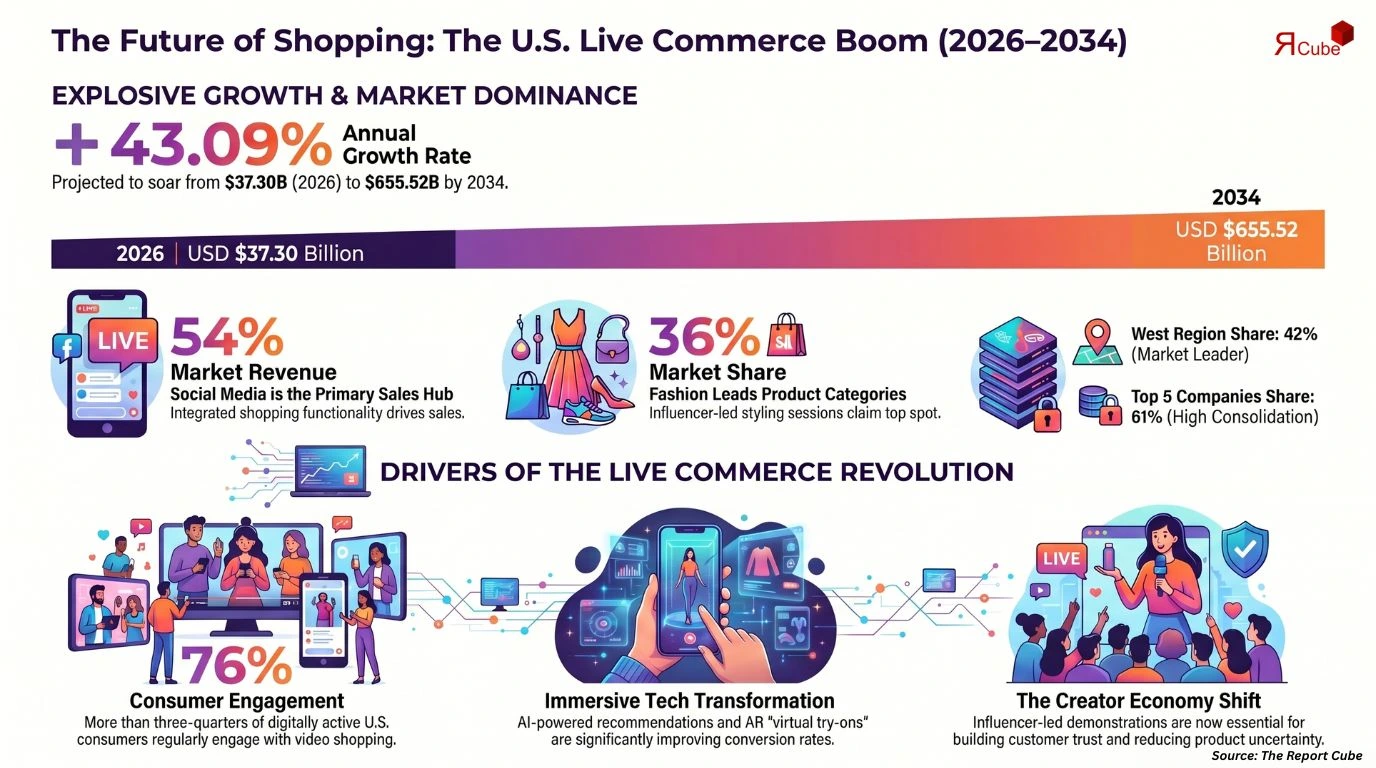 U.S Live Commerce Market Report and Forecast 2026-2034