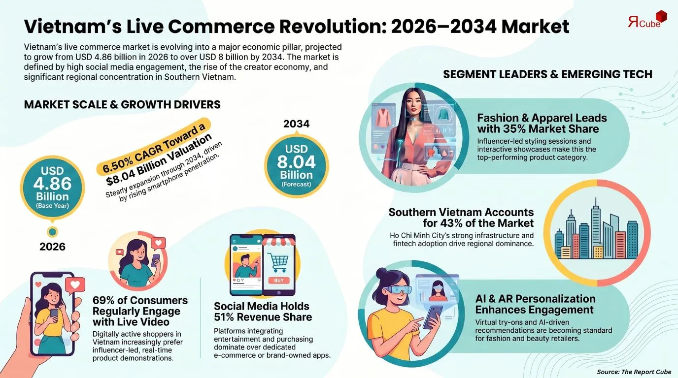Vietnam Live Commerce Market Report and Forecast 2026-2034