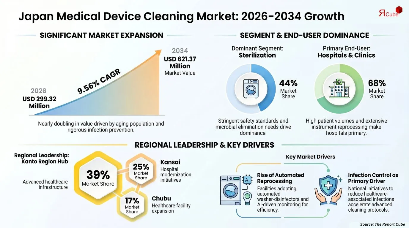 Japan Medical Device Cleaning Market Report and Forecast 2026-2034