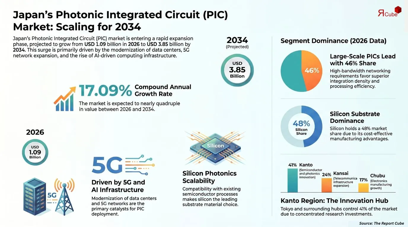 Japan Photonic Integrated Circuit Market Report and Forecast 2026-2034