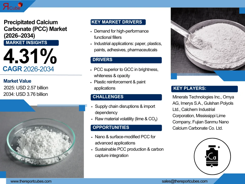 Global Precipitated Calcium Carbonate Market Report and Forecast 2026-2032