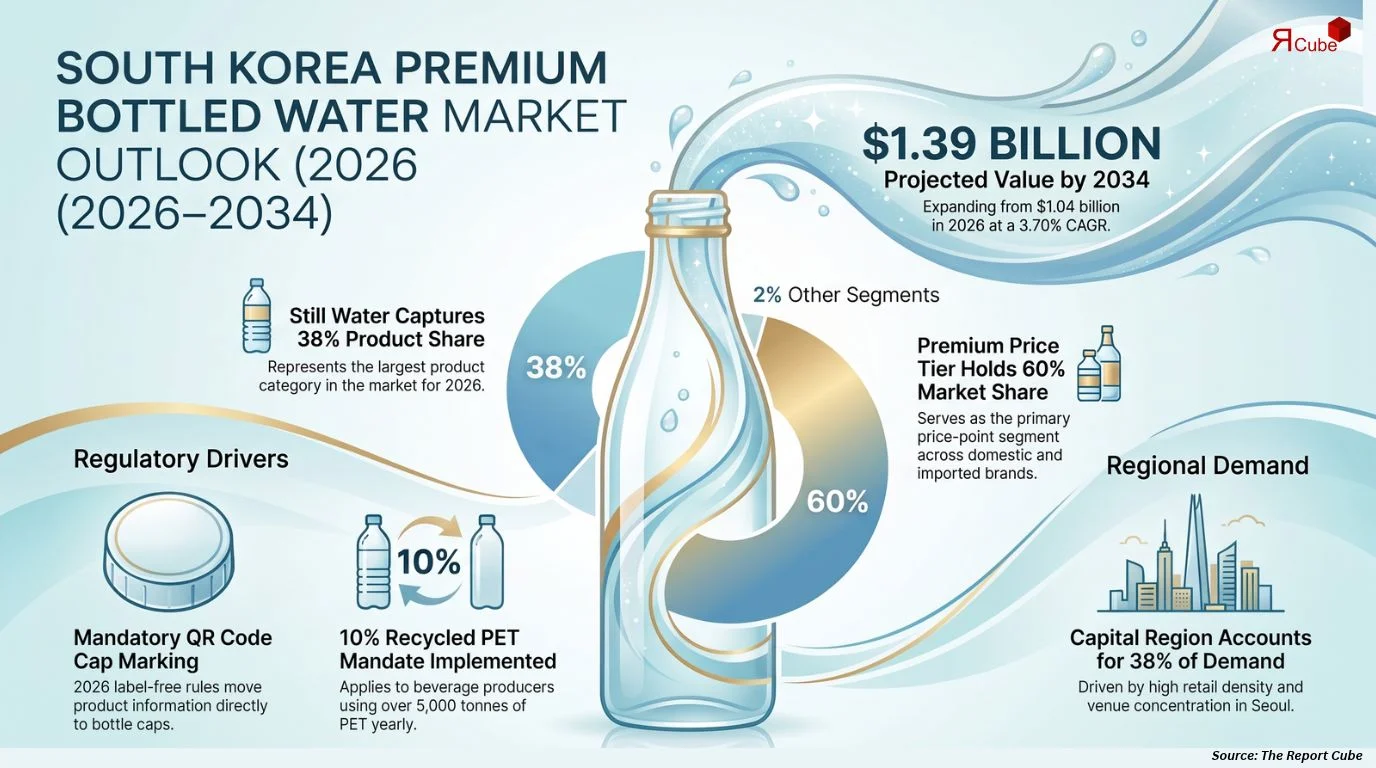 South Korea Premium Bottled Water Market Size