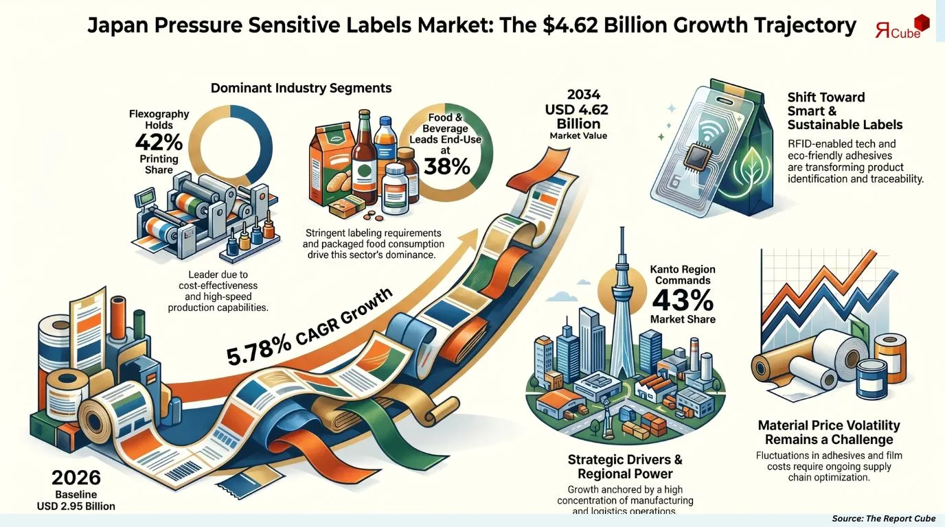 Japan Pressure Sensitive Labels Market Report and Forecast 2026-2034