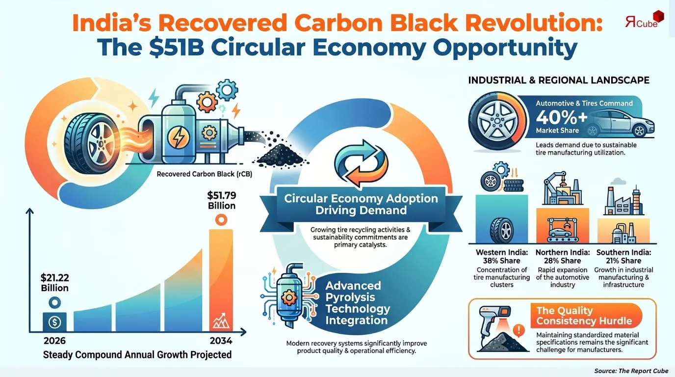 India Recovered Carbon Black Market Report and Forecast 2026-2034
