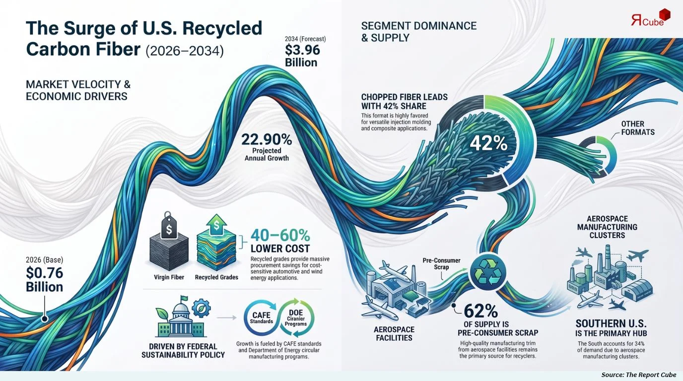 U.S. Recycled Carbon Fiber Market Size, Share, Trends & Forecast 2026-2034