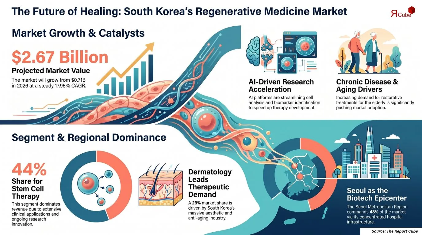 South Korea Regenerative Medicine Market Report and Forecast 2026-2034