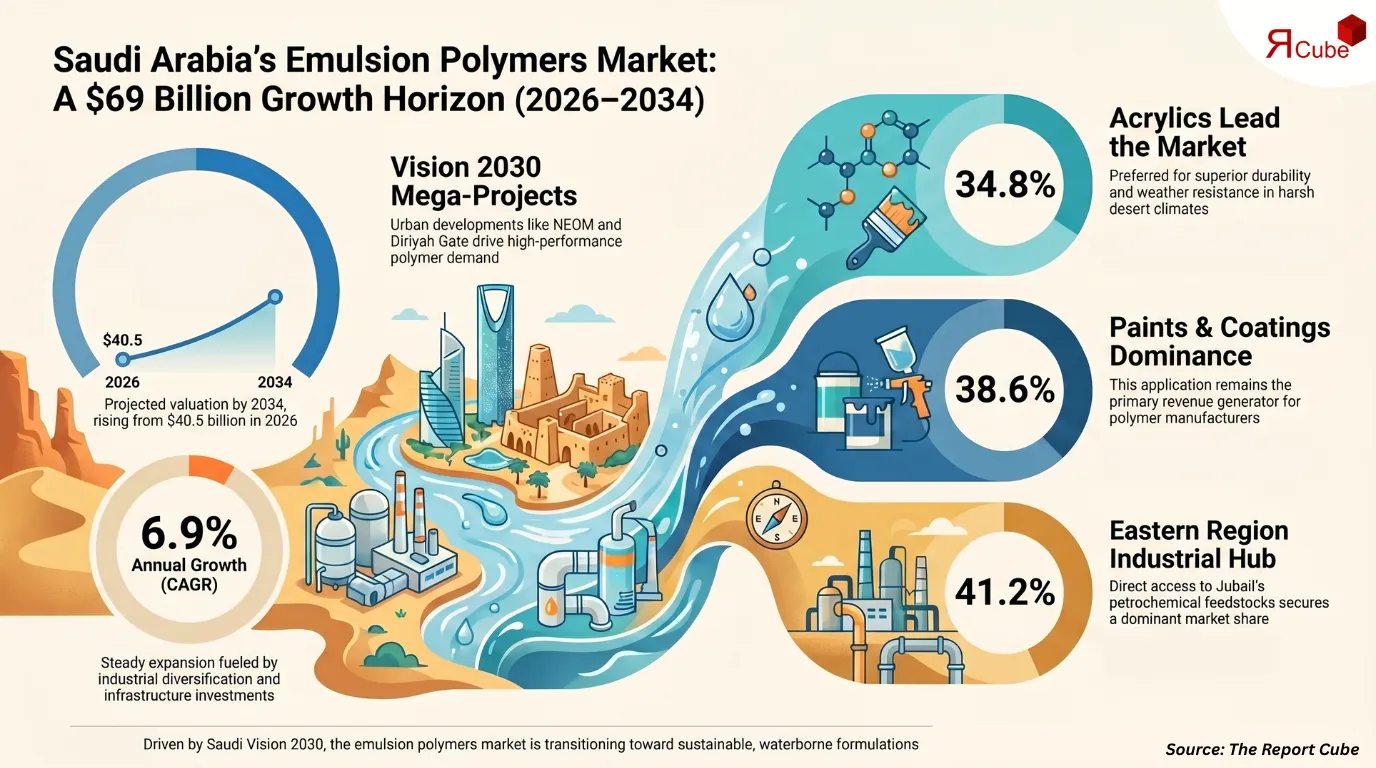 Saudi Arabia Emulsion Polymers Market Report and Forecast 2026-2034