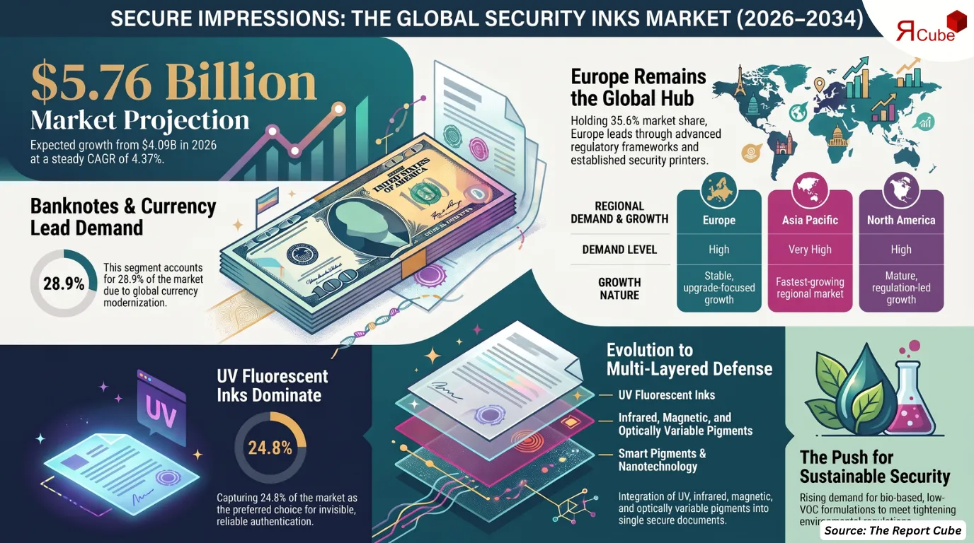 Global Security Inks Market Report and Forecast 2026-2034