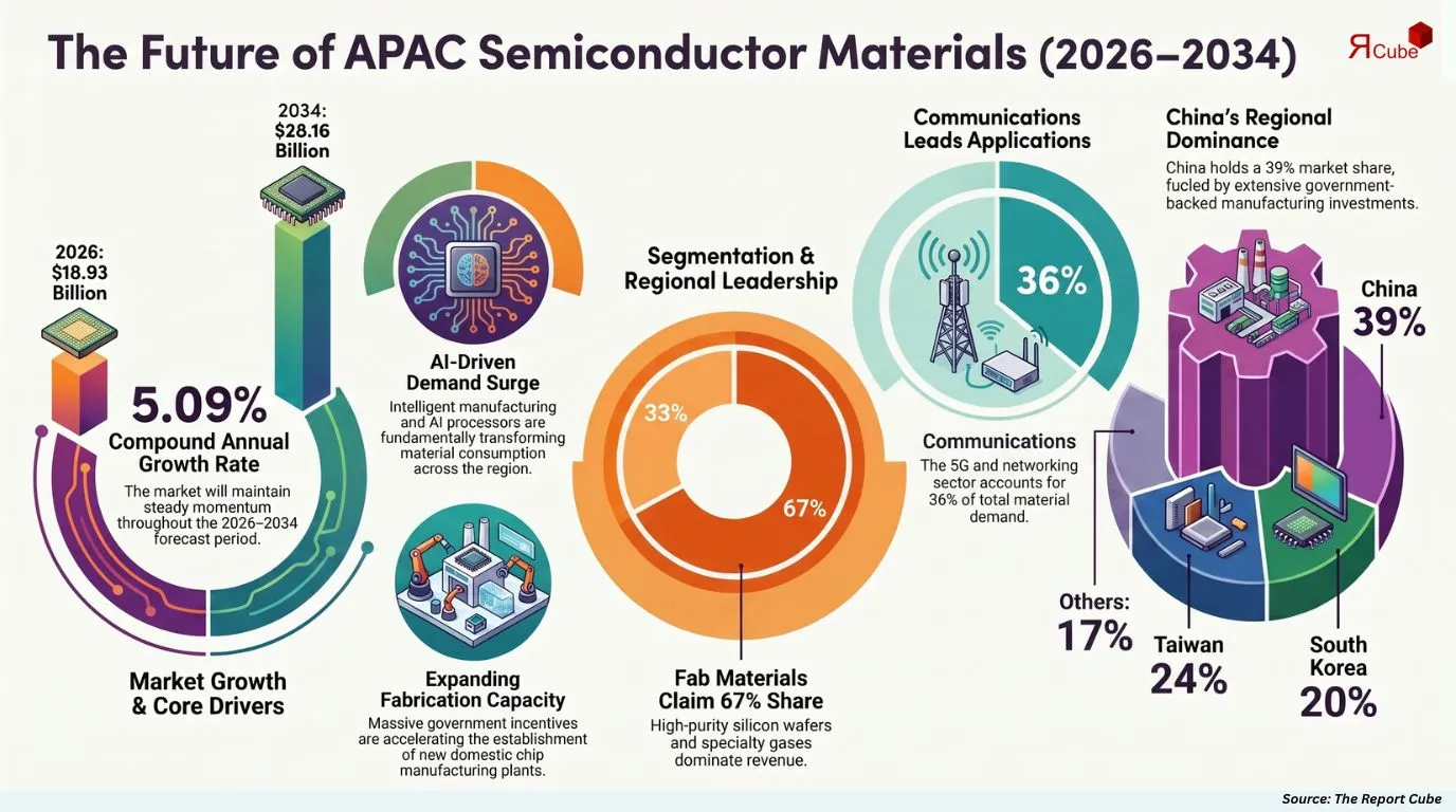 APAC Semiconductor Materials Market Report and Forecast 2026-2034