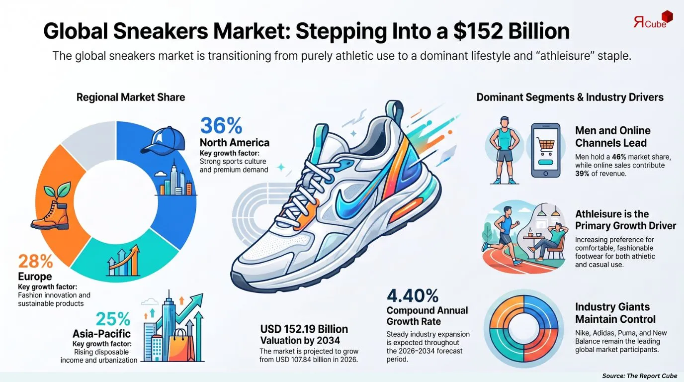Global Sneakers Market Report and Forecast 2026-2034