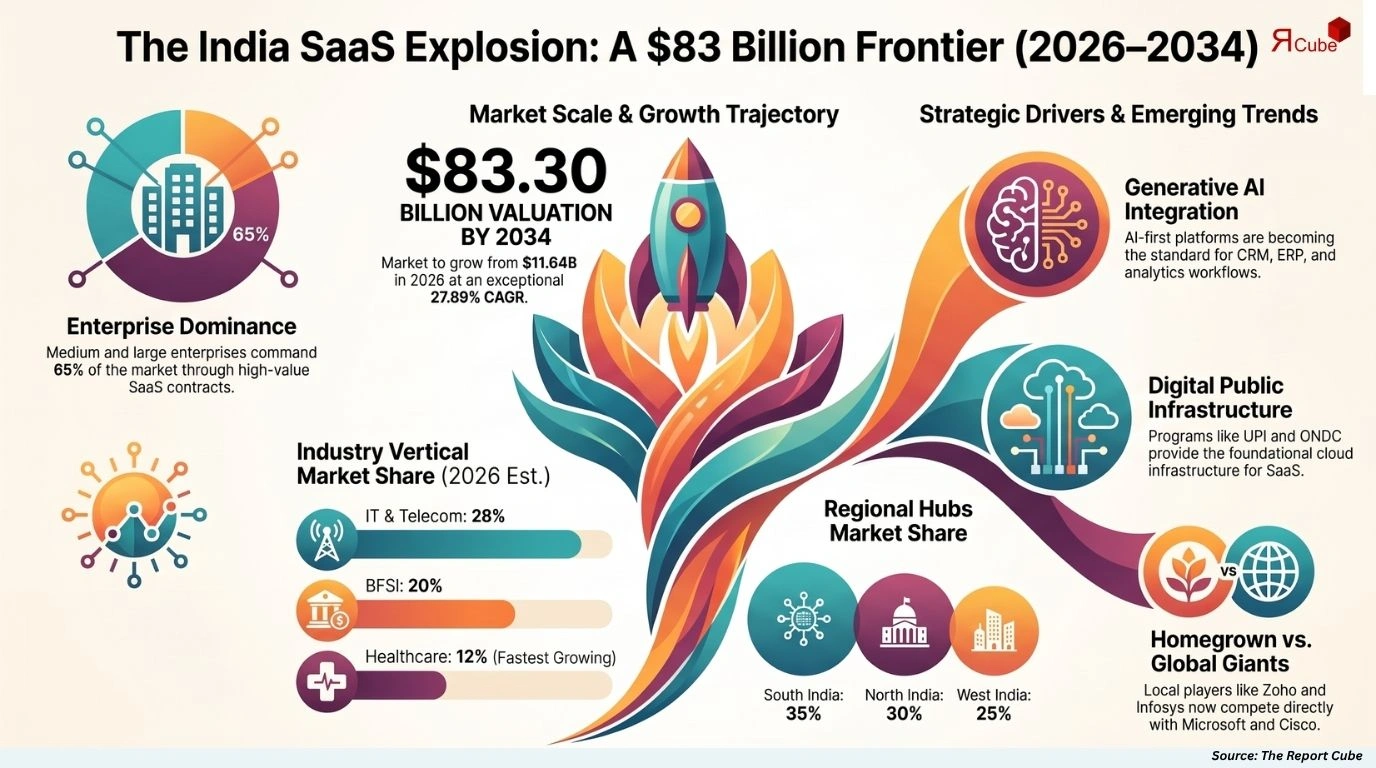 India Software as a Service (SaaS) Market Size