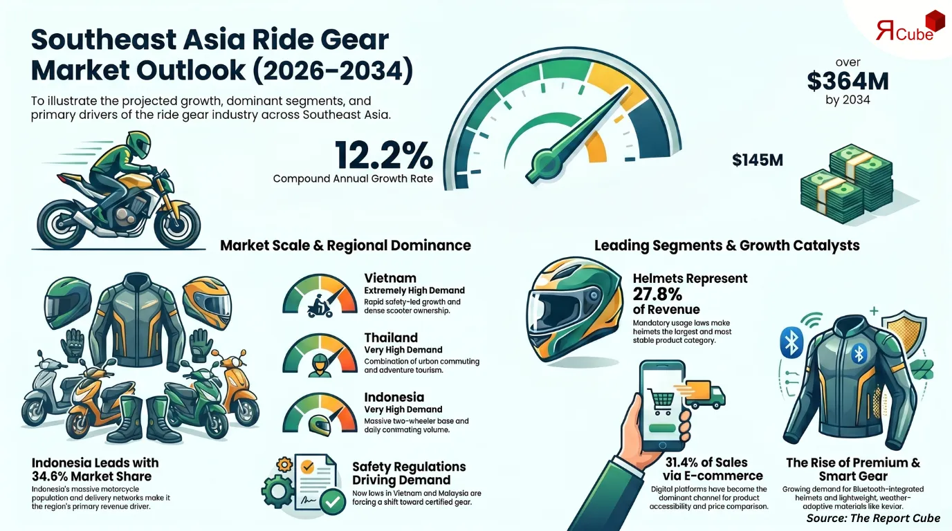 Southeast Asia Ride Gear Market Report and Forecast 2026-2034