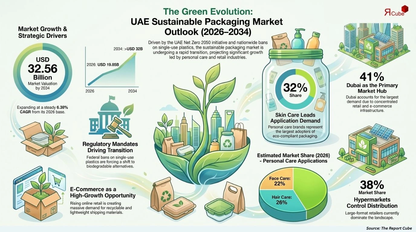 UAE Sustainable Packaging Market Size, Share, Trends & Forecast 2026-2034