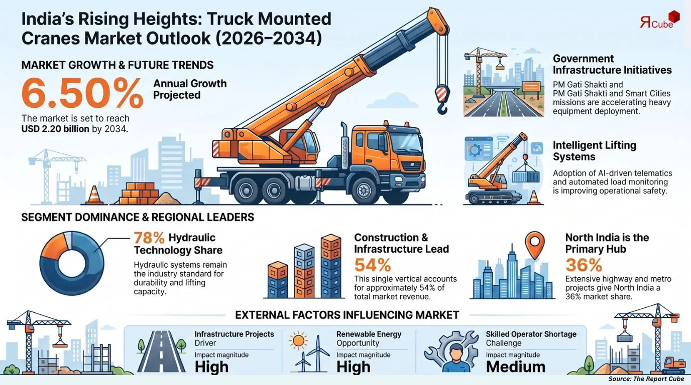 India Truck Mounted Cranes Market Report and Forecast 2026-2034