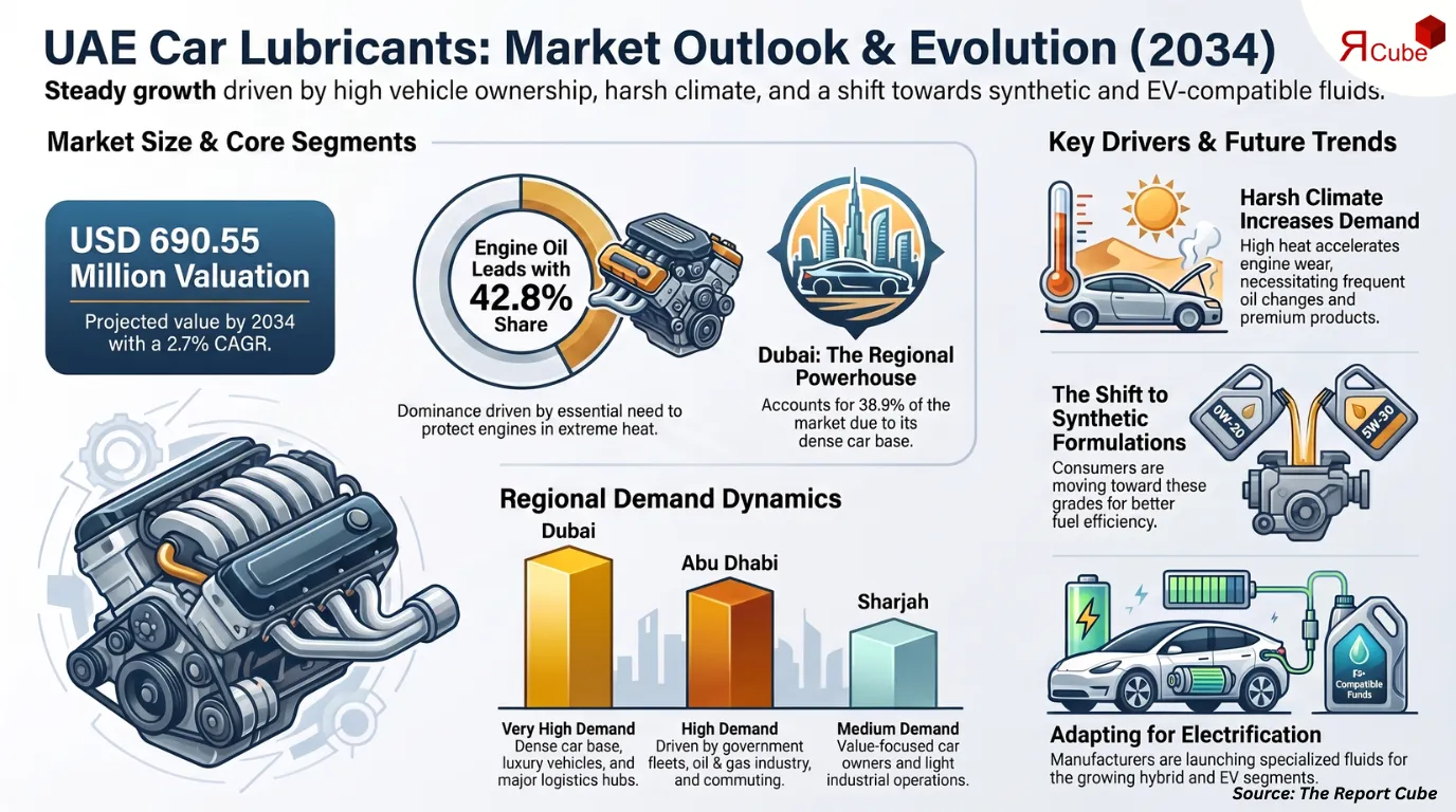 UAE Car Lubricants Market Report and Forecast 2026-2034