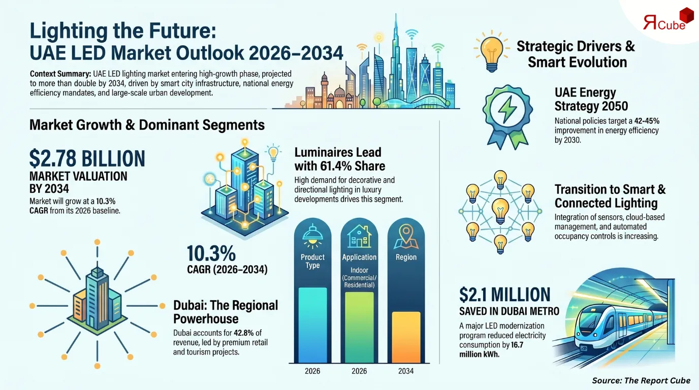 UAE LED Lighting Market Report and Forecast 2026-2034
