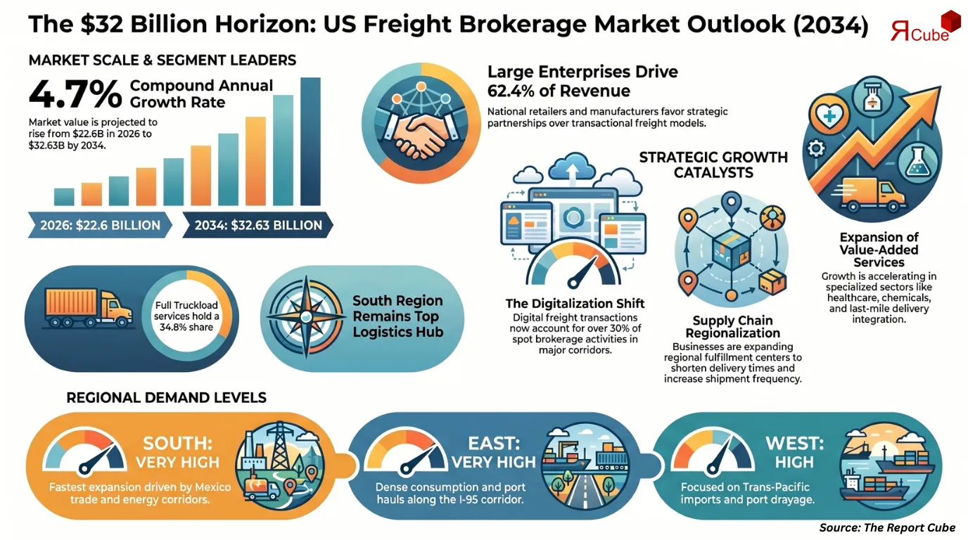 US Freight Brokerage Market Report and Forecast 2026-2034