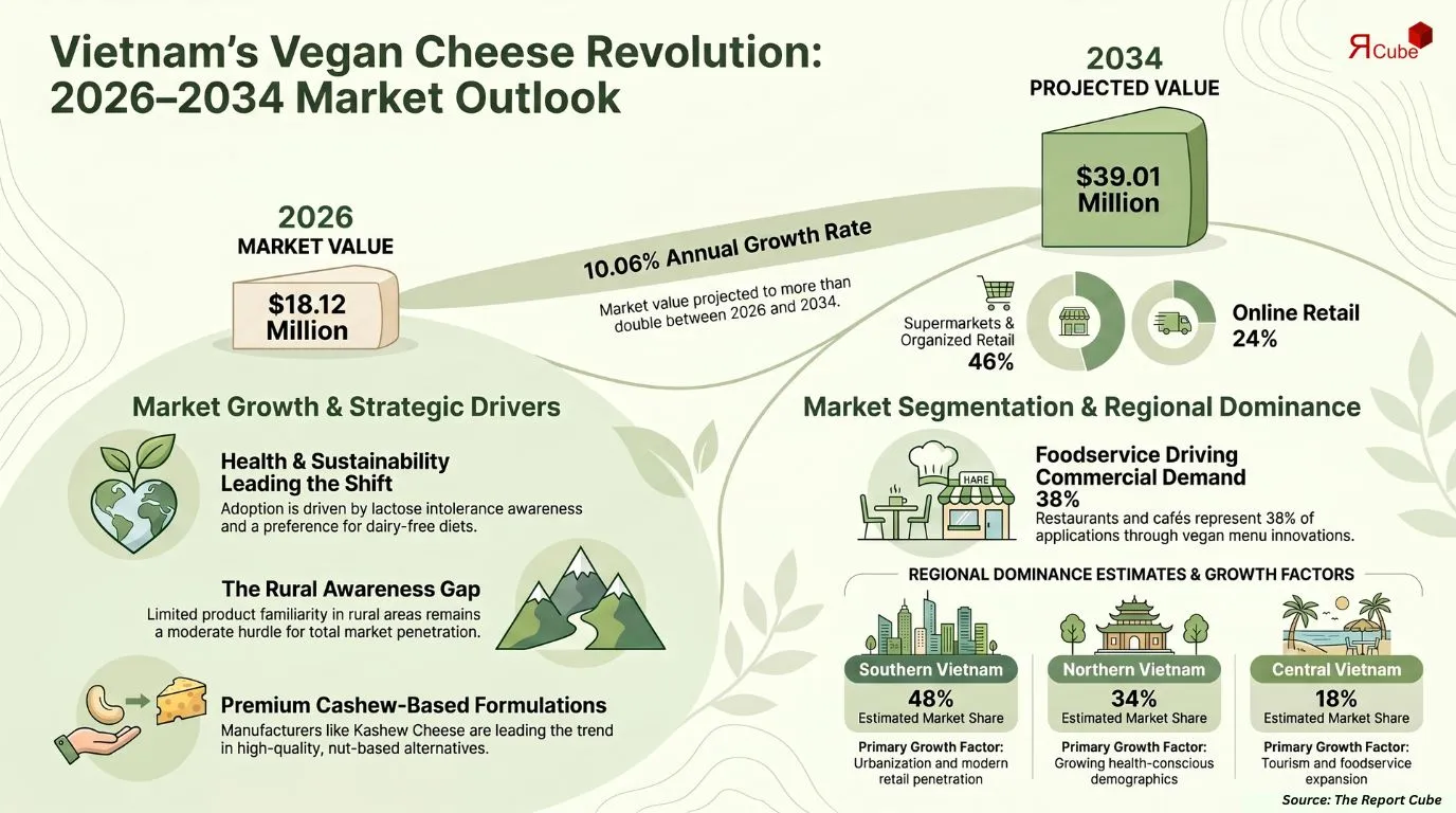 Vietnam Vegan Cheese Market Report and Forecast 2026-2034