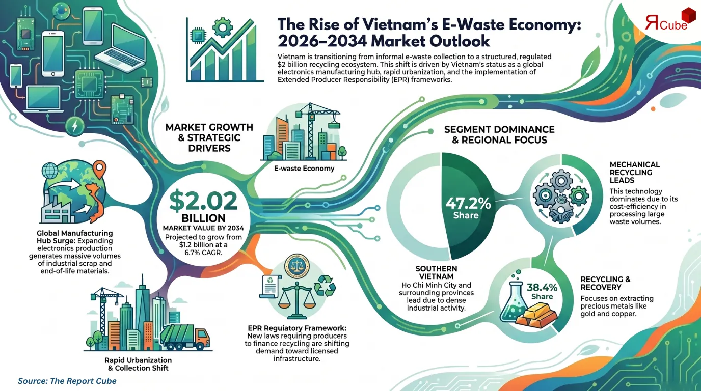 Vietnam E-Waste Management Market Report and Forecast 2026-2034