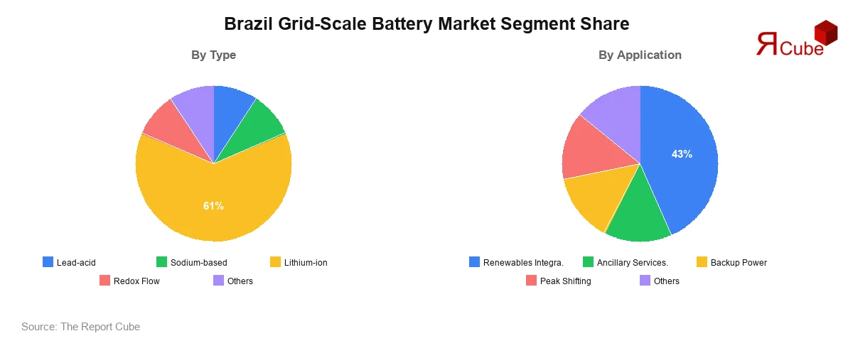 Brazil Grid-Scale Battery Market Segment Share Brazil Grid-Scale Battery Market Segment-wise Analysis