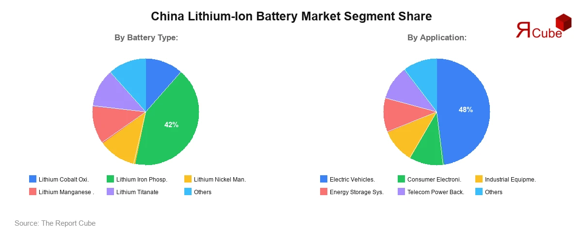 China Lithium-Ion Battery Market Segment Share China Lithium-Ion Battery Market Segment Share