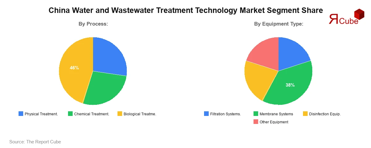 China Water and Wastewater Treatment Technology Market Segment Share China Water and Wastewater Treatment Technology Market Segment Share