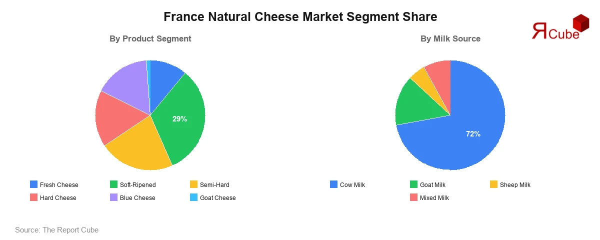 France Natural Cheese Market Segment Share France Natural Cheese Market Segment-wise Analysis