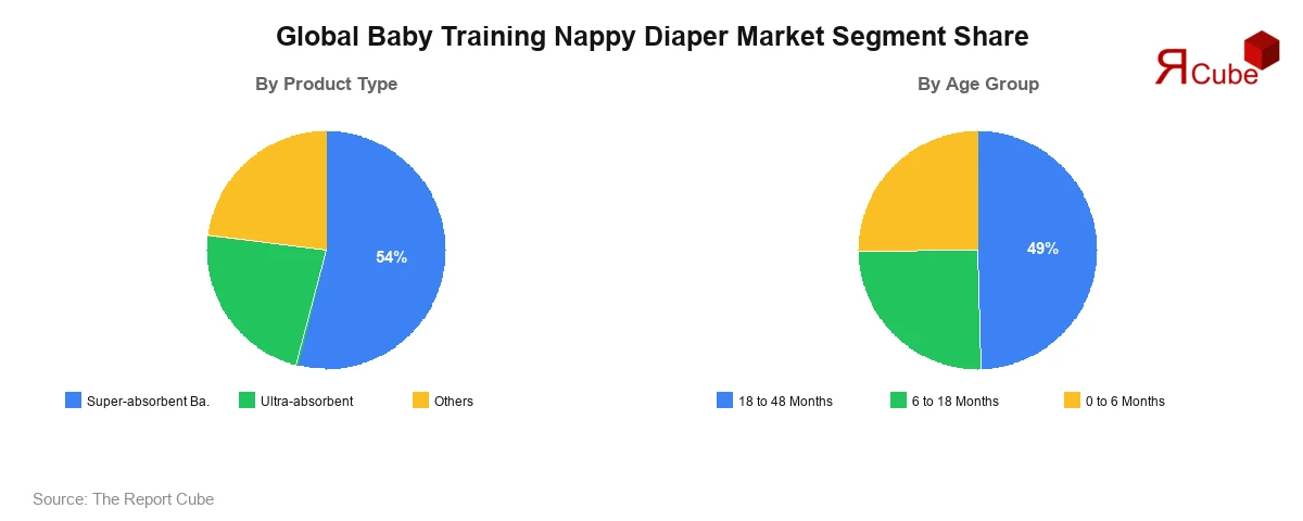 Global Baby Training Nappy Diaper Market Segment Share Global Baby Training Nappy Diaper Market Segment-wise Analysis