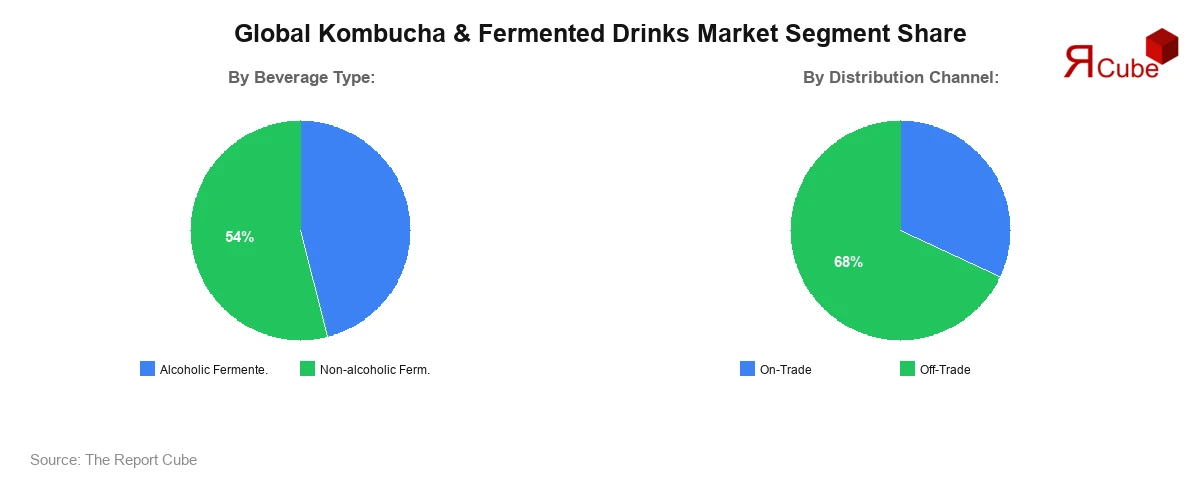 Kombucha & Fermented Drinks Market Segment Share Kombucha & Fermented Drinks Market Segment Share
