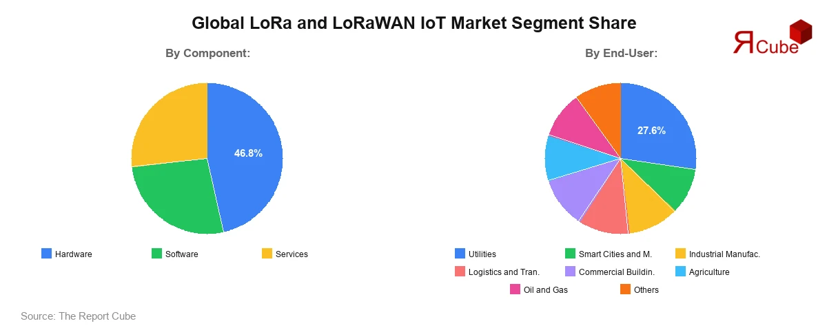 LoRa and LoRaWAN IoT Market Segment Share